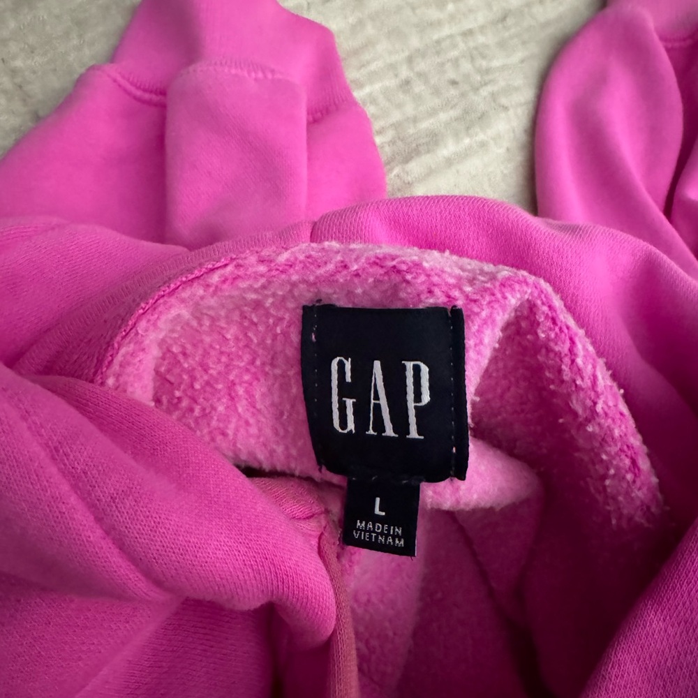 GAP Pink Cropped Hoodie - Picture 3 of 4